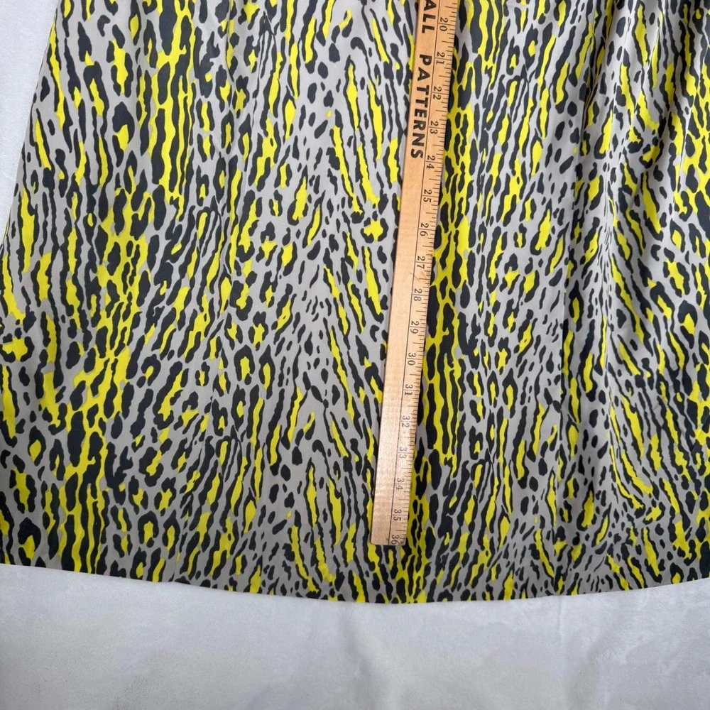GAP New‎ Animal Print Sleeveless Sheath Dress Yellow Gray Black Plus Size 16